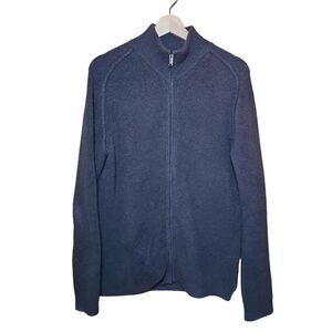 Daniele Fiesoli Italia Gray Zip Up Jacket Mens Size Medium Wool Blend